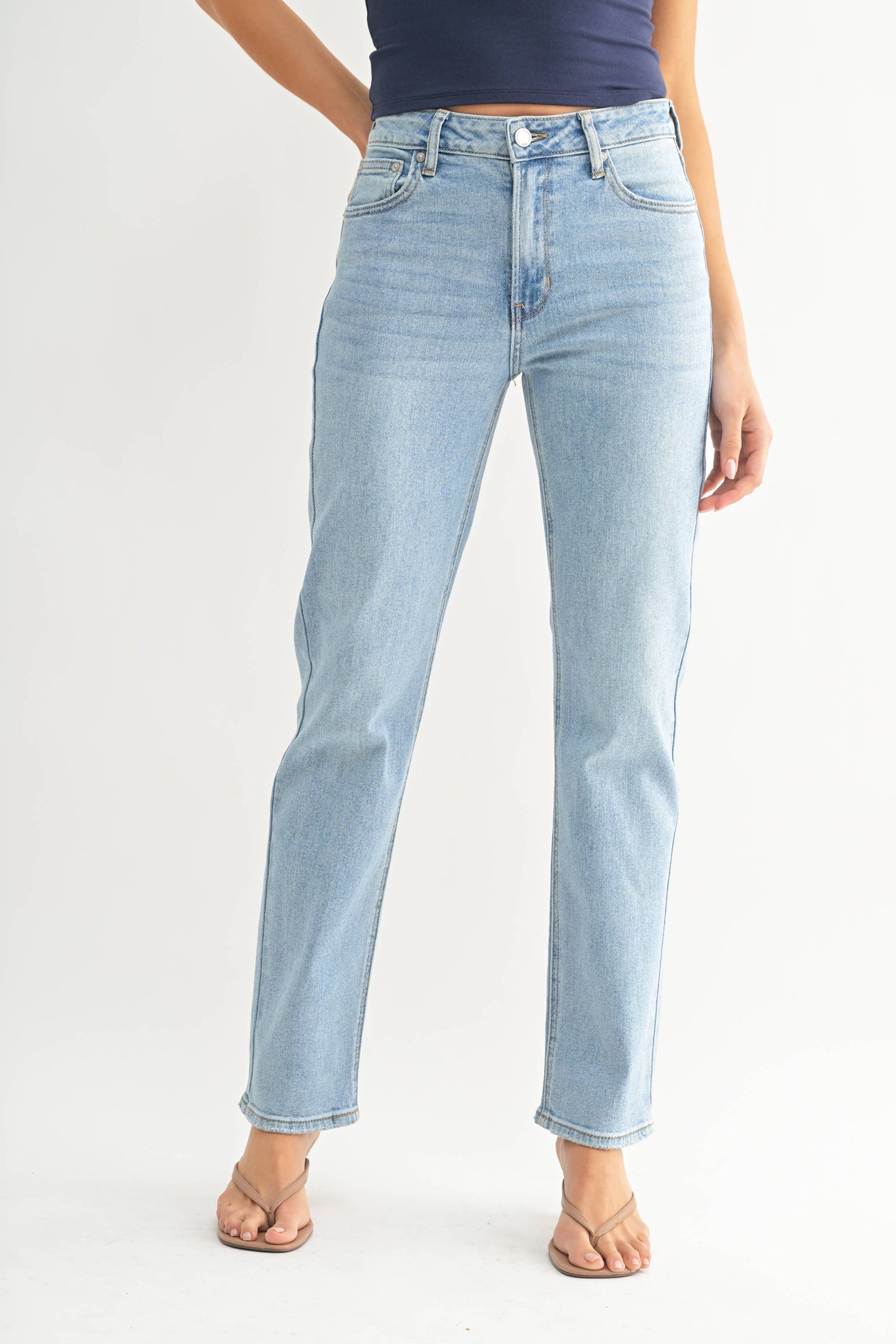 Claira Clean Stretch Straight Denim